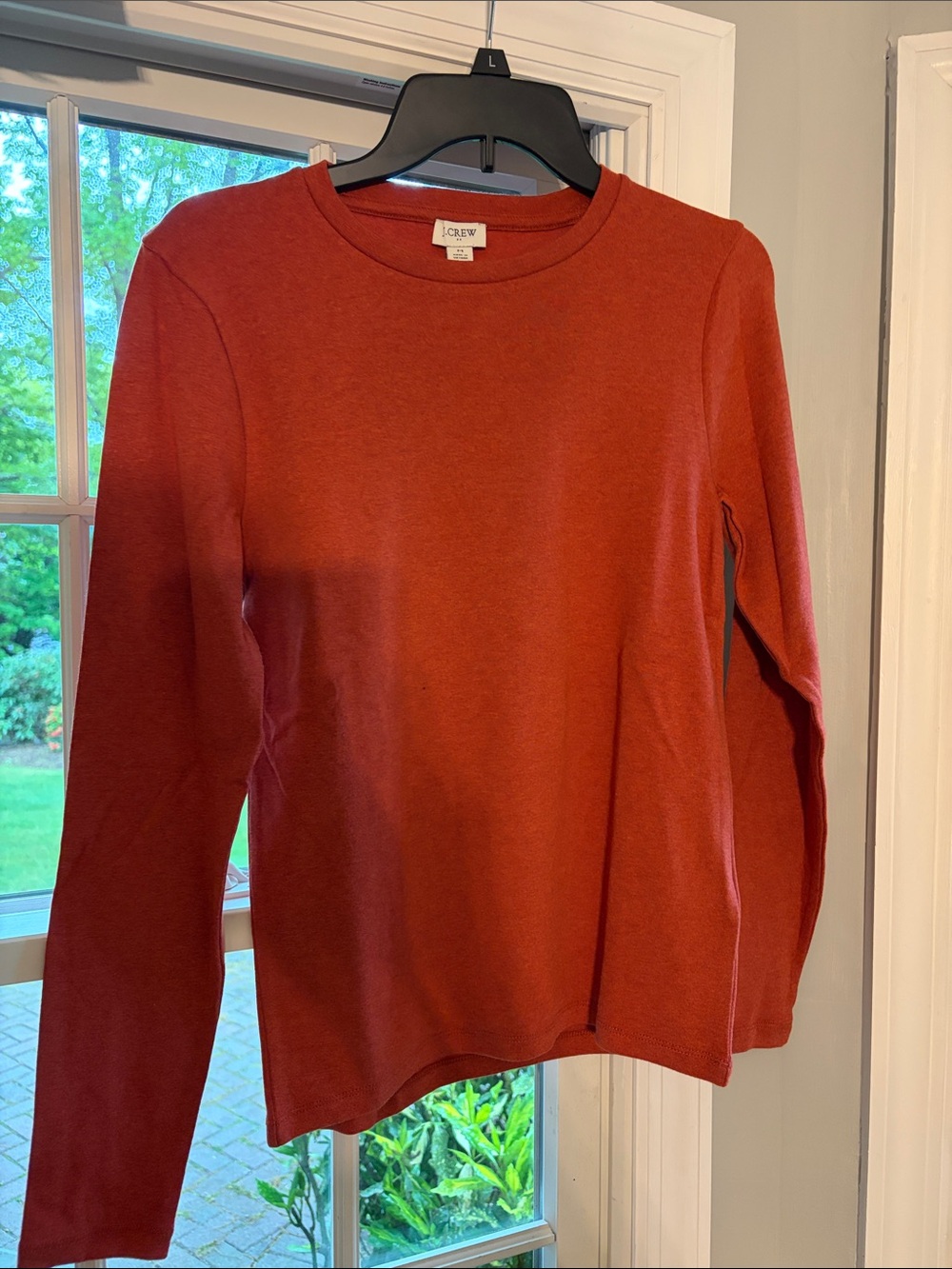 J. Crew Women's Crewneck tee in Rust Orange